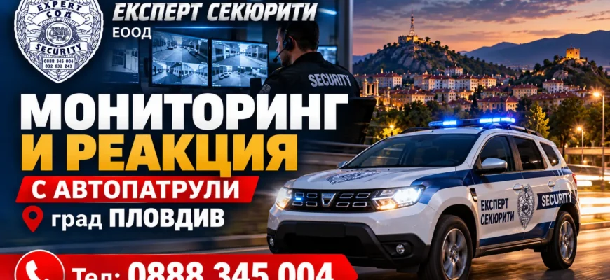 Мониторинг и реакция с автопатрули град Пловдив Експерт Секюрити ЕООД