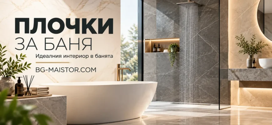 Плочки за баня Идеалния интериор в банята BG-MAISTOR.COM